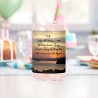 Serenity Prayer Orange Seascape Sunset