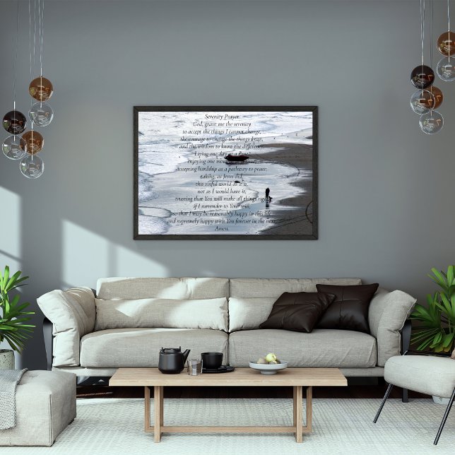 Serenity Prayer _ Peacefull Beach Scene Poster (Creator Uploaded)