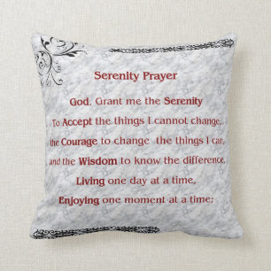 Serenity Prayer Pillow