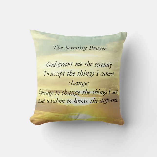 Serenity prayer pillow (Front)