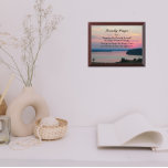 Serenity Prayer Pink Seascape Sunset Plaque<br><div class="desc">Wood wall plaque that features the photo image of a gorgeous,  pink seascape sunset along with the inspirational words of the Serenity Prayer. Select your plaque size. Makes a thoughtful gift for family and friends!</div>