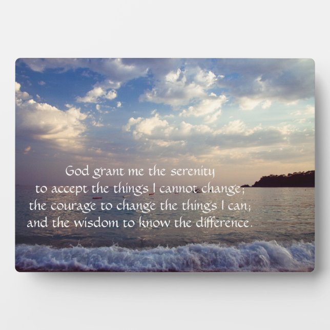 Serenity Prayer Plaque (Front)
