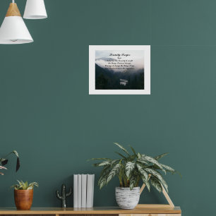 Serenity Prayer River Valley Photographic Poster