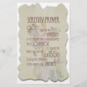 Serenity Prayer Stationery