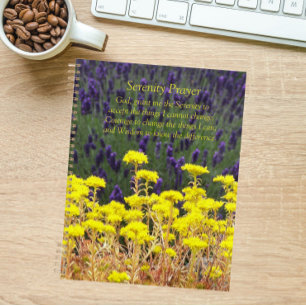 Serenity Prayer Summer Garden Floral Calendar Planner