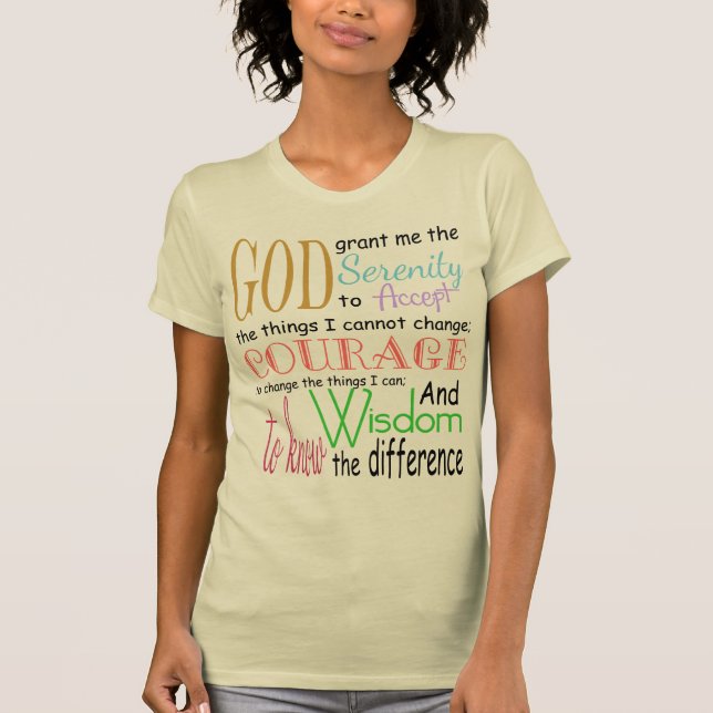 Serenity Prayer T-Shirt (Front)