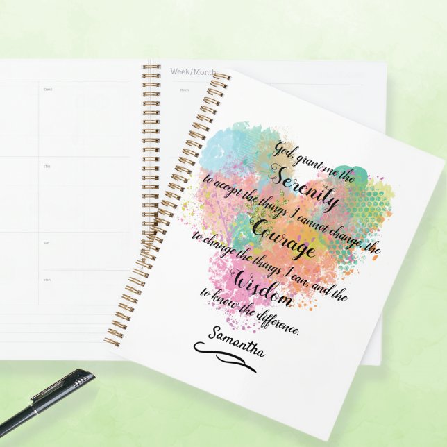 Serenity Prayer Watercolor Planner (Creator Uploaded)