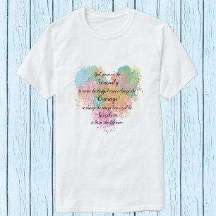 Serenity Prayer Watercolor T-Shirt