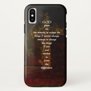 Serenity Prayer With Beautiful Christian Art Case-Mate iPhone Case