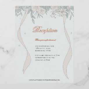Serenity Reception Enclosure Foil Holiday Postcard