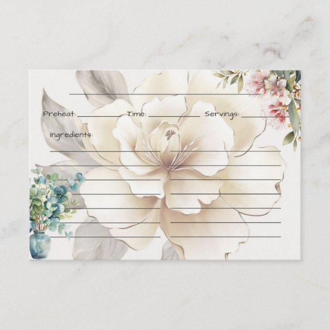 Serenity Recipe Card (Front)