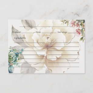 Serenity Recipe Card