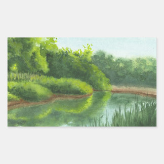 Serenity Rectangular Sticker