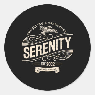 Serenity Sgling And Transport Firefly Classic Round Sticker