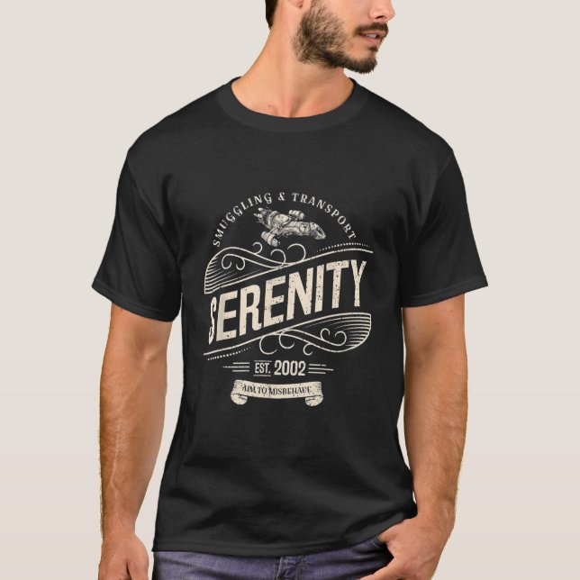 Serenity Sgling And Transport Firefly T-Shirt (Front)