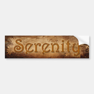 SERENITY Sobriety Recovery Bumper Sticker