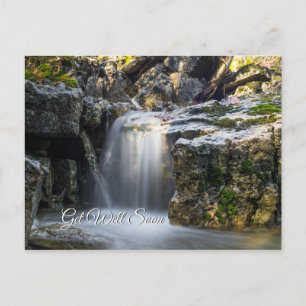 Serenity Spa Falls Get Well Soon Postcard