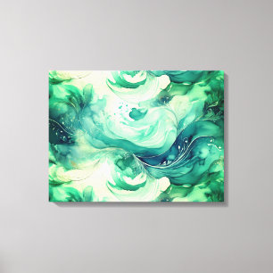 Serenity Splash: Abstract Watercolor  Canvas Print