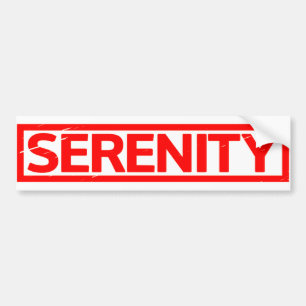 Serenity Stamp Bumper Sticker