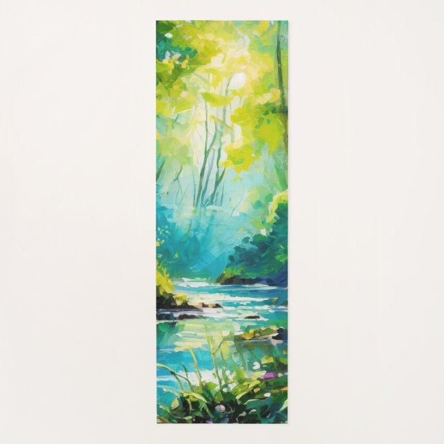 Serenity Stream Yoga Mat (Front)