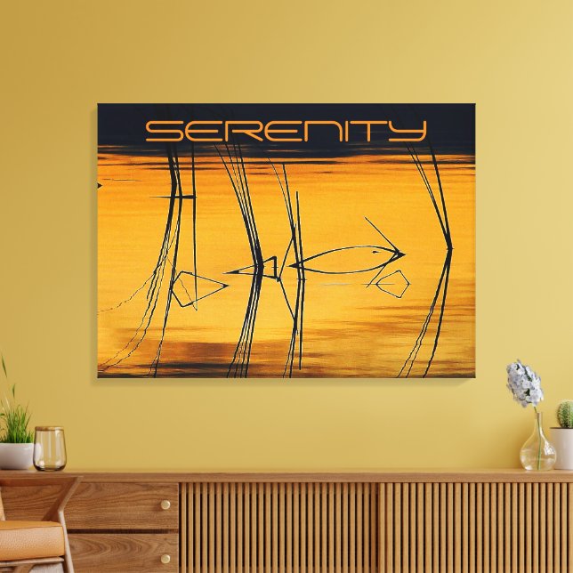 Serenity Stretch Canvas Print (Insitu(LivingRoom))