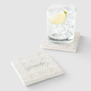 Serenity White Coral Stone Coaster