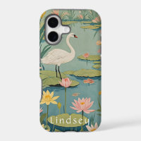 Serenity's Grace: Lily Pond Swan