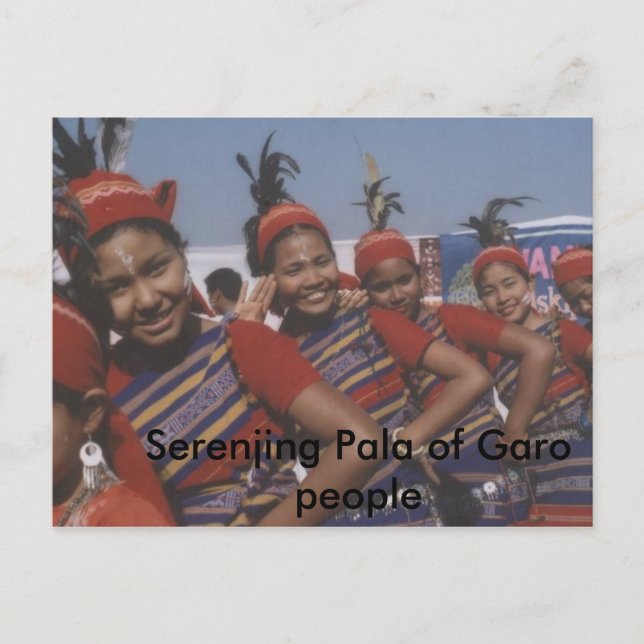 Serenjing Pala of Garo people Postcard (Front)