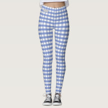 SERESHKI COLLECTION Blue Gingham Leggings