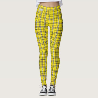 SERESHKI COLLECTION Yellow Plaid Leggings