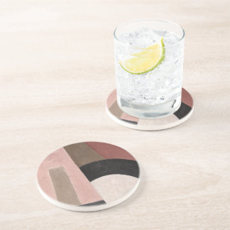 Serge Charchoune Composition Cubist Earth Tone Coaster