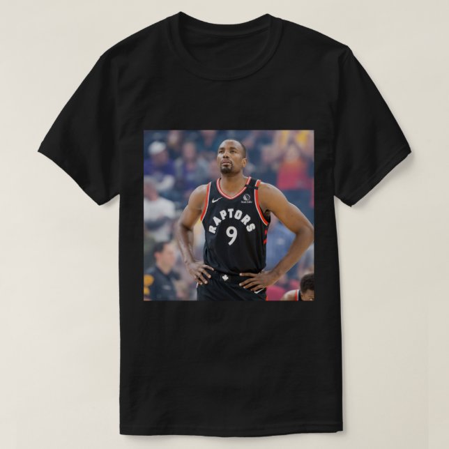 “Serge Ibaka” NBA T-shirt Graphic Print Basketball (Design Front)