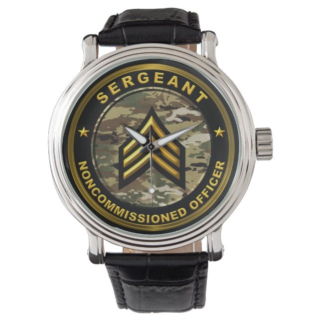 Sergeant Army Noncommissioned Officer  Watch (Front)
