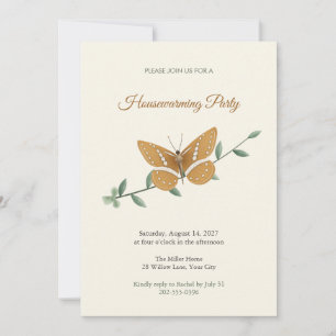 Sergeant Butterfly Housewarming Invitation