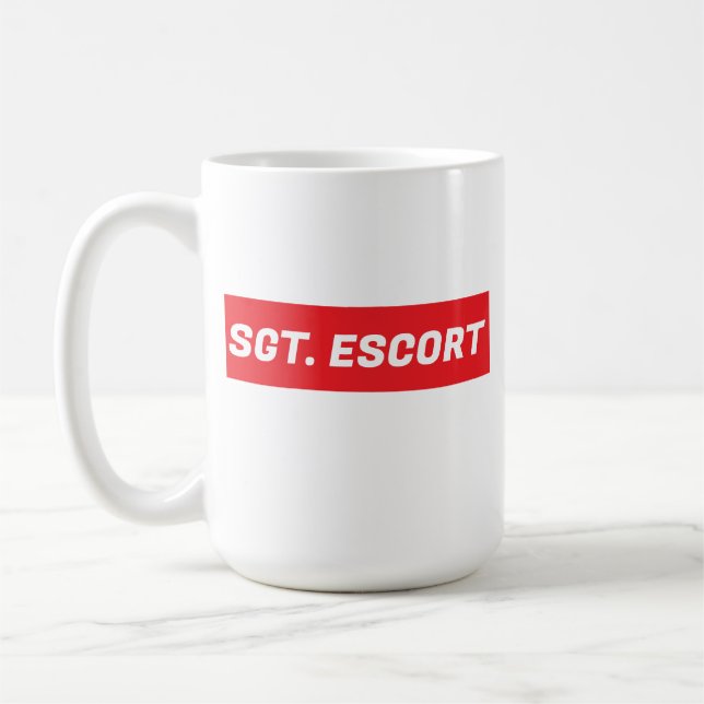Sergeant Escort Coffee Mug (Left)