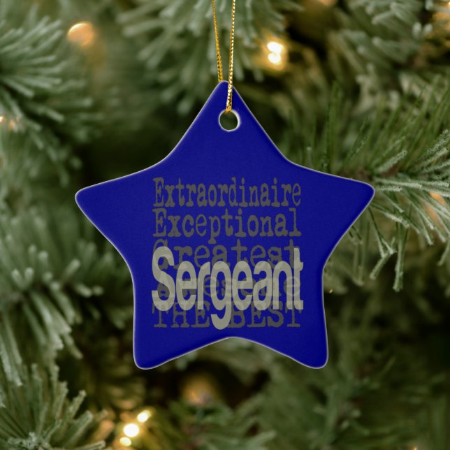 Sergeant Extraordinaire Ceramic Tree Decoration (Tree)