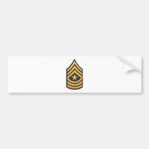 SERGEANT MAJOR E-9 BUMPER STICKER