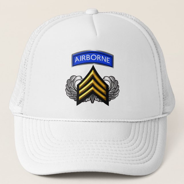 Sergeant SGT Airborne Trucker Hat (Front)