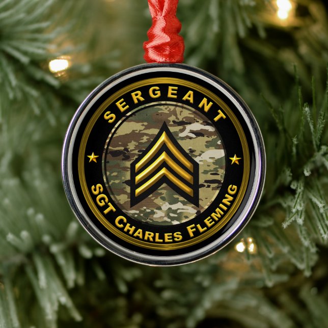 Sergeant SGT  Metal Tree Decoration (Tree)