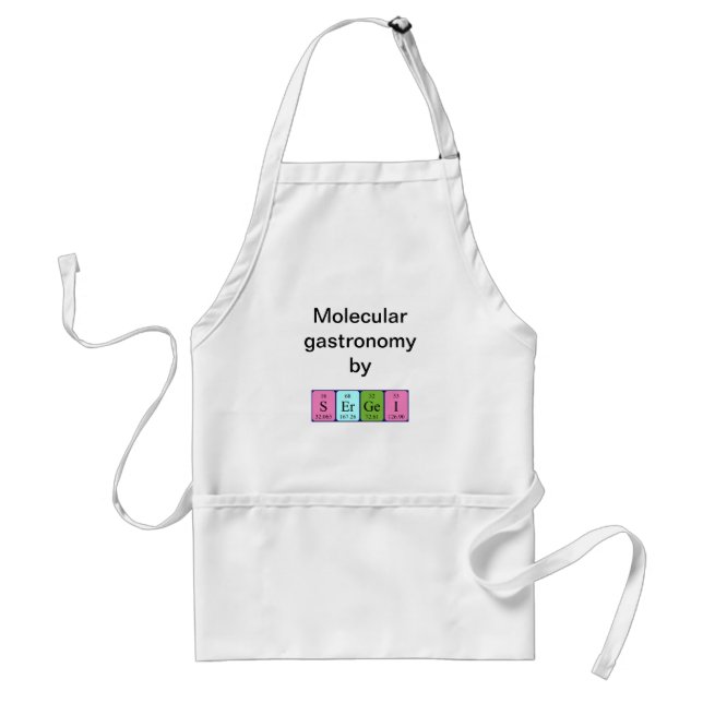 Sergei periodic table name apron (Front)