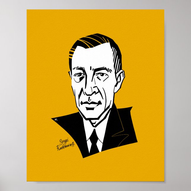Sergei Rachmaninoff Poster (Front)