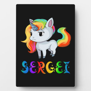 Sergei Unicorn Plaque