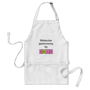 Sergio periodic table name apron