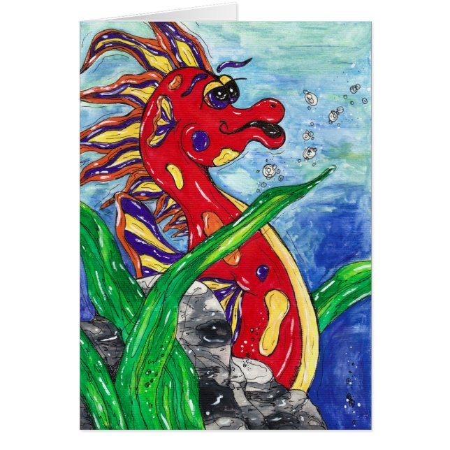 Sergio the Seahorse Cards (Front)