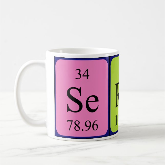 Serhat periodic table name mug (Left)