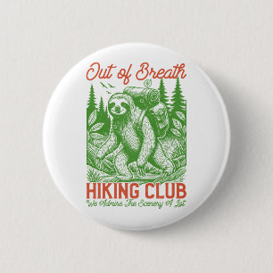 Serial Chiller Sloth Hanging from Branch 6 Cm Round Badge
