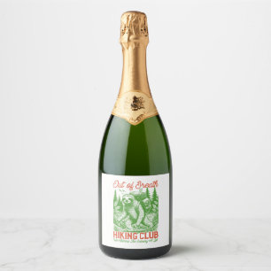 Serial Chiller Sloth Hanging from Branch Sparkling Wine Label
