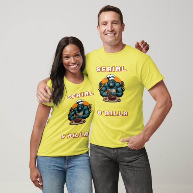 Serial G'rilla Master BBQ Griller Fun Pun T-Shirt (Unisex)