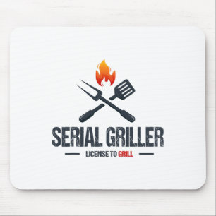 Serial Griller Bbq Smoker Grillmaster Funny Grill  Mouse Pad