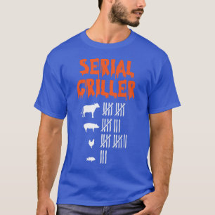 Serial Griller Lazy Halloween Costume Funny BBQ Ch T-Shirt